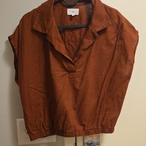 Lou & Grey Rust Crop Top